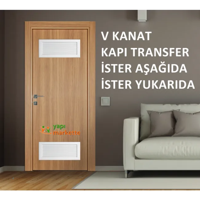 Temmenfez Alüminyum V Kanat Kapı Transfer