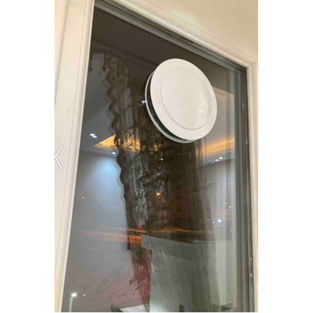 Temmenfez Doğalgaz Menfezi Tek Camlı İmalat   BEYAZ