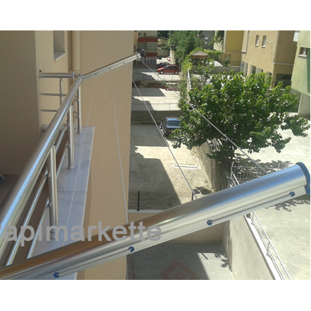 ALÜMİNYUM BALKON KÜPEŞTE ÇAMAŞIR KURUTMA ASKILIĞI
