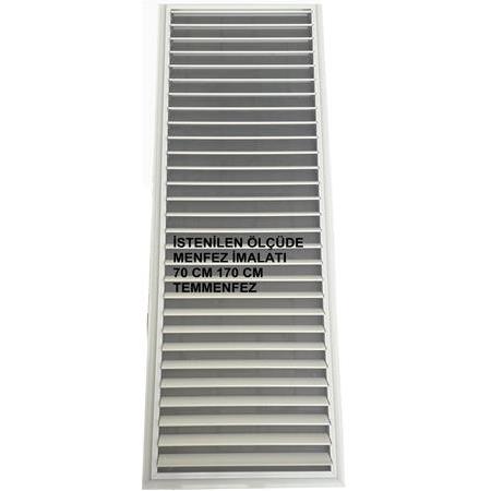 Temmenfez Piramit Yüzeysel Alüminyum Beyaz Menfez